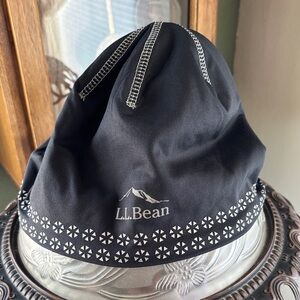 L.L. Bean Black Hat with White Accents